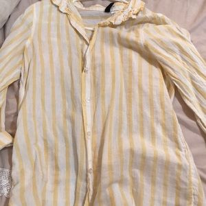 Striped button down